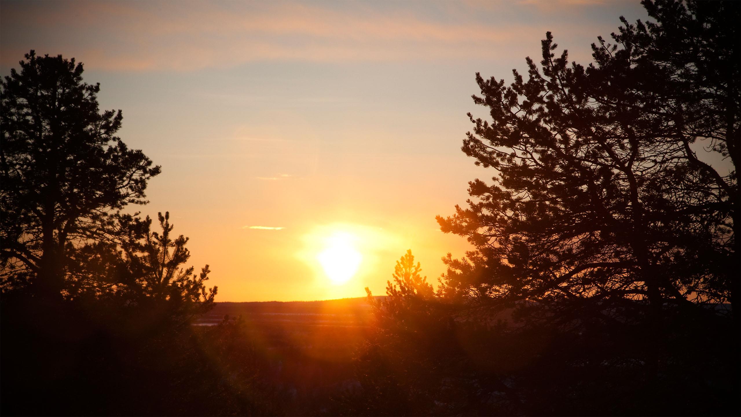 Sonnenuntergang in Kilpisjärvi