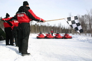Go cart am Start
