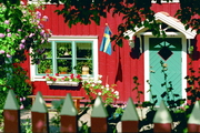 Rotes Holzhaus in Småland (Fotograf: Tomas Magnusson 2001)