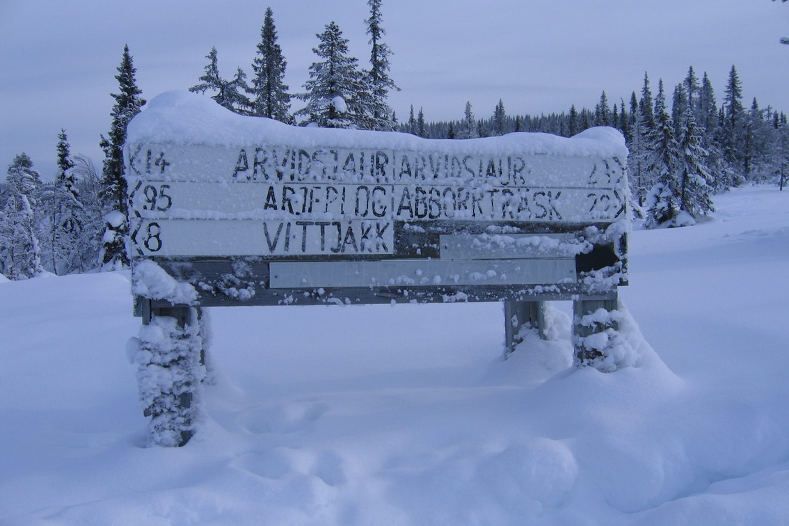 14 KM bis zur Zivilisation in schwedisch Lappland