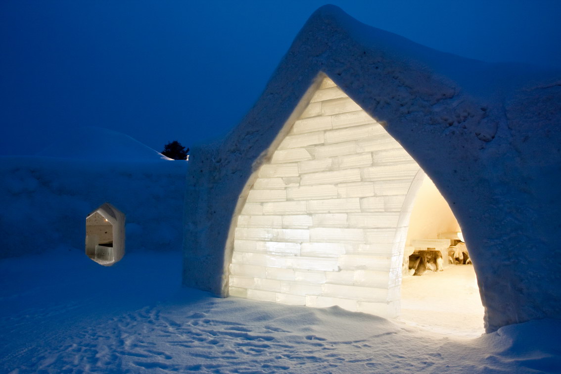 Hotel Eingang Arctic SnowHotel