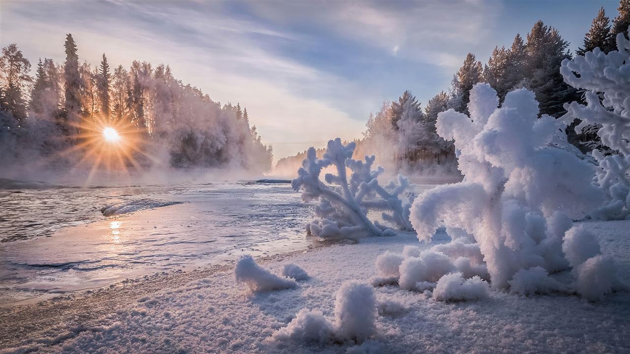 Winter-Frühling Grüße aus Finnland