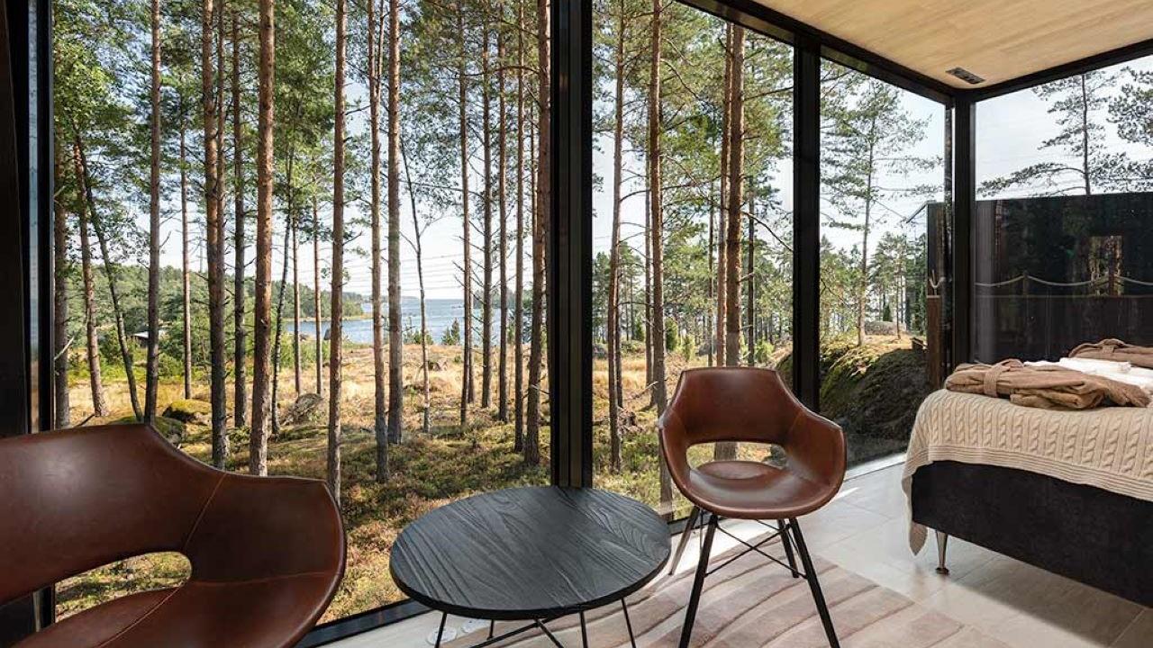 Glas Villa im Santalahti Resort