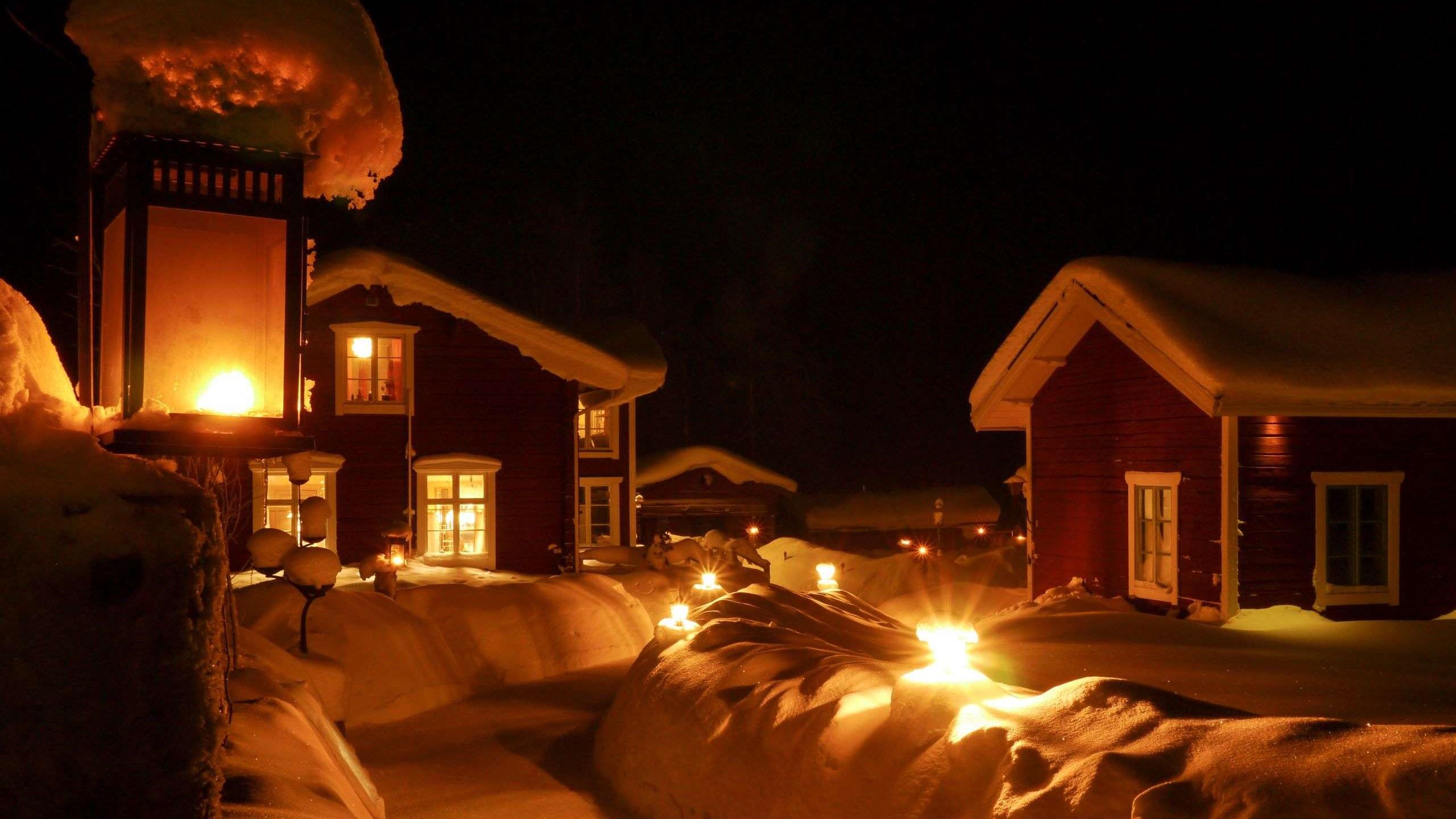das Gelände des Lapland Guesthouse