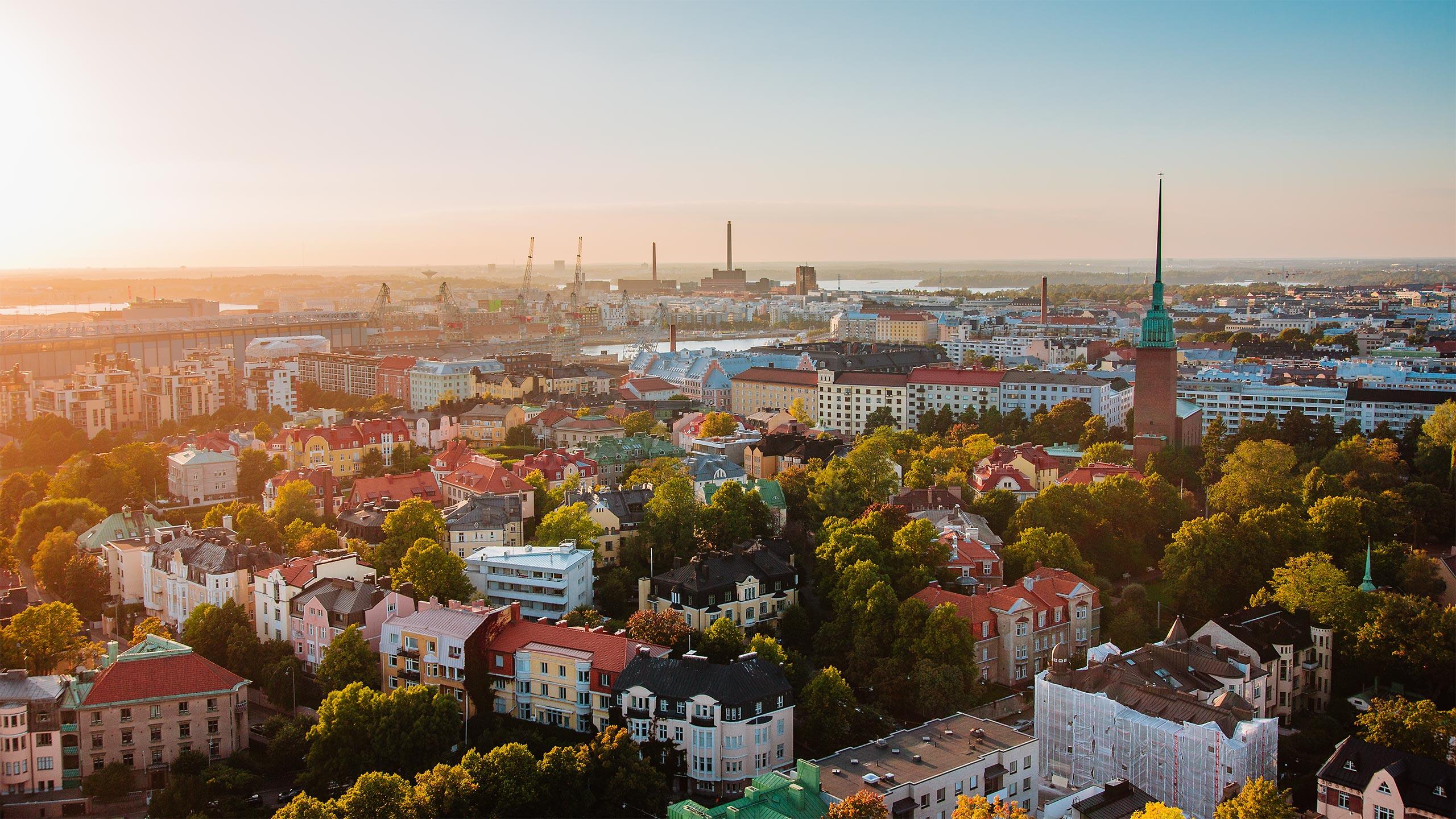 Blick über Helsinki