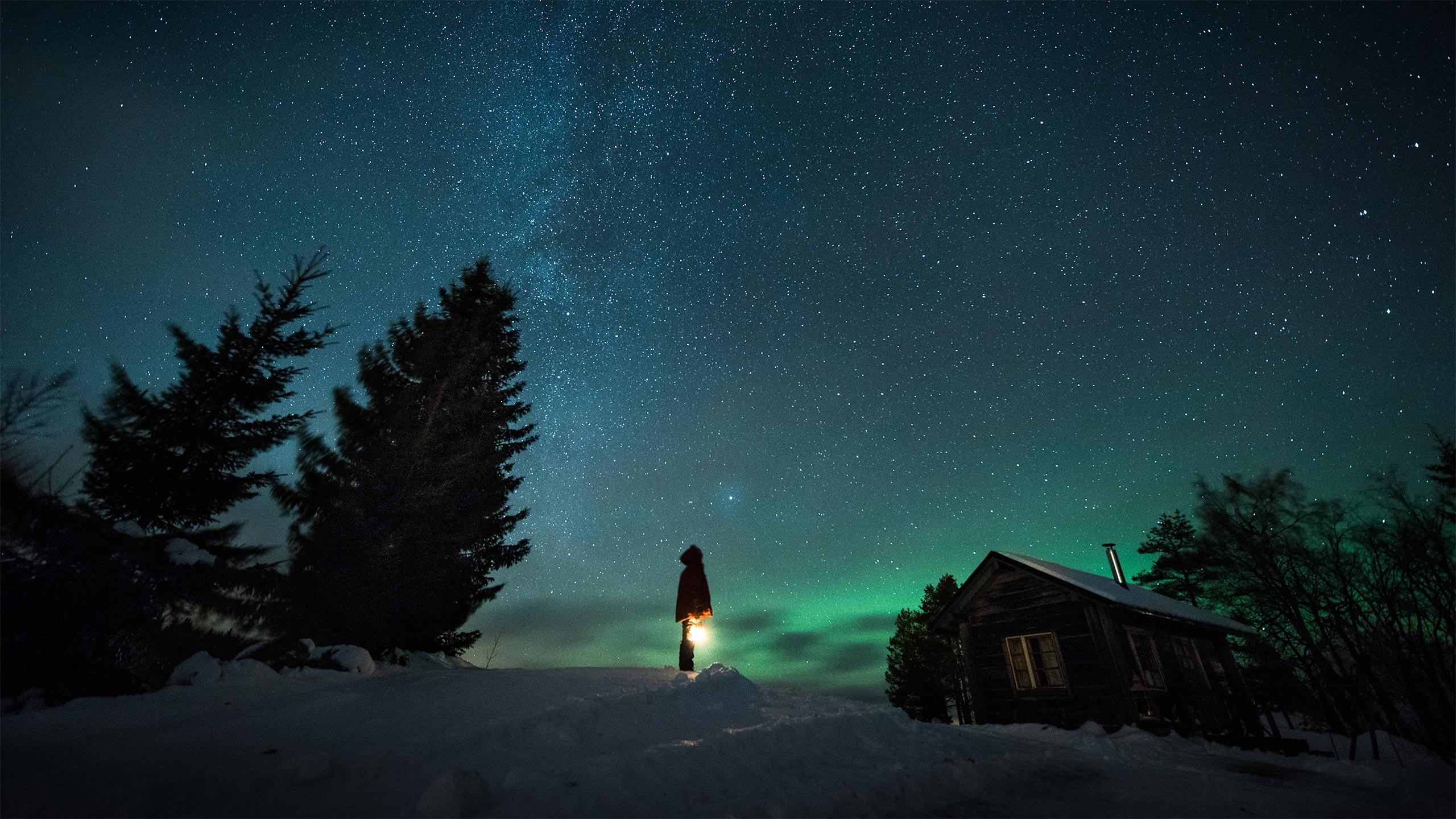 Sternenhimmel über Vuokatti