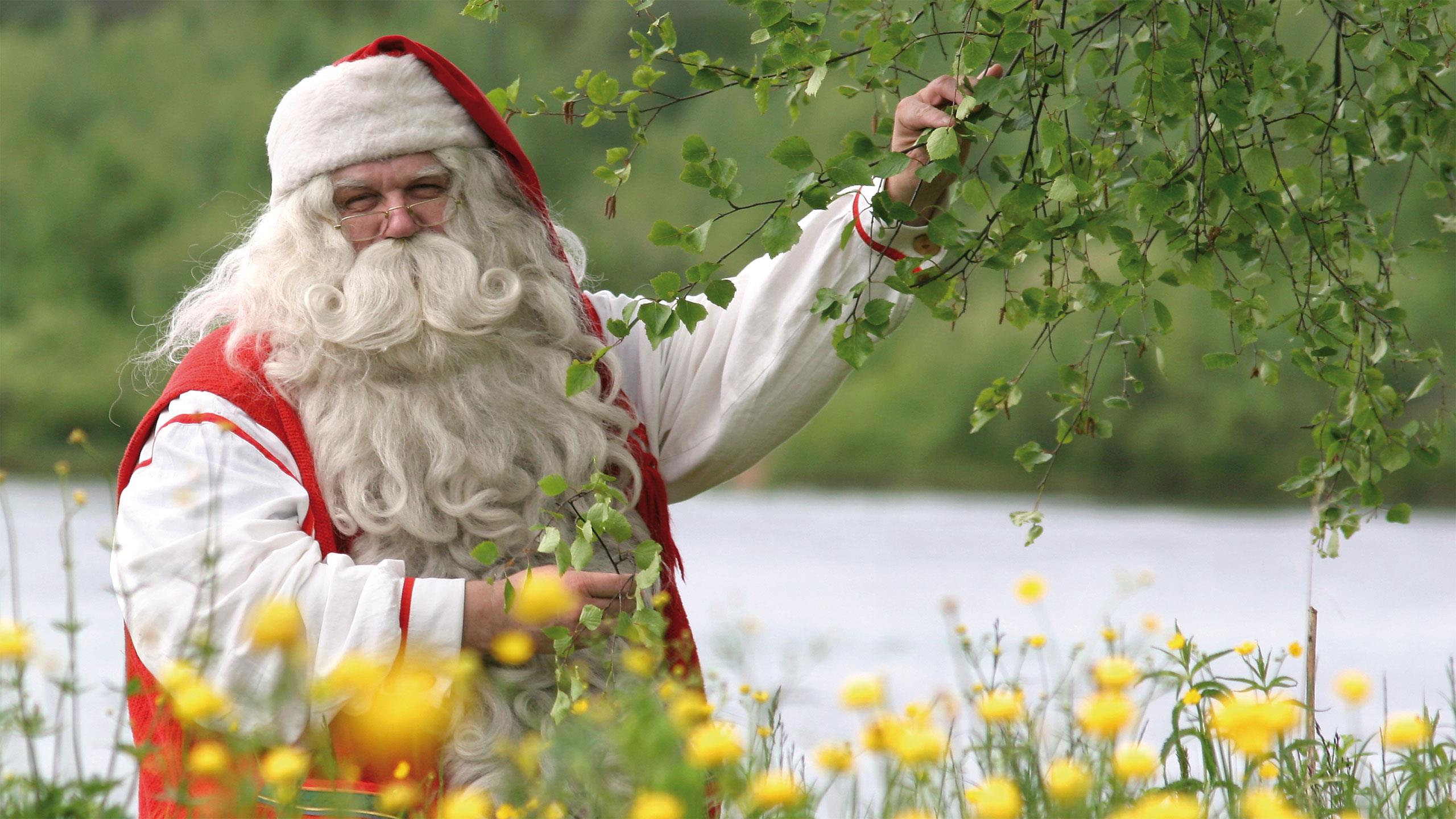Der Weihnachtsmann wohnt in Finnland