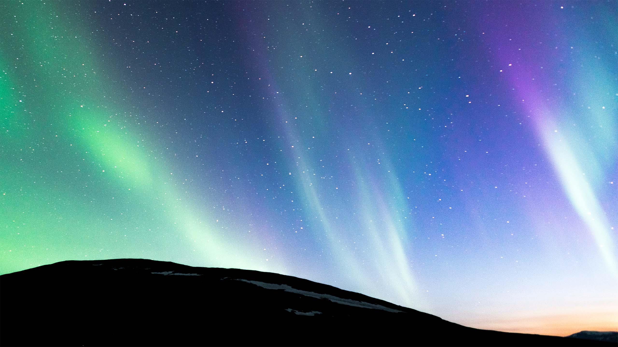 Lichtspiele in Schwedisch Lappland