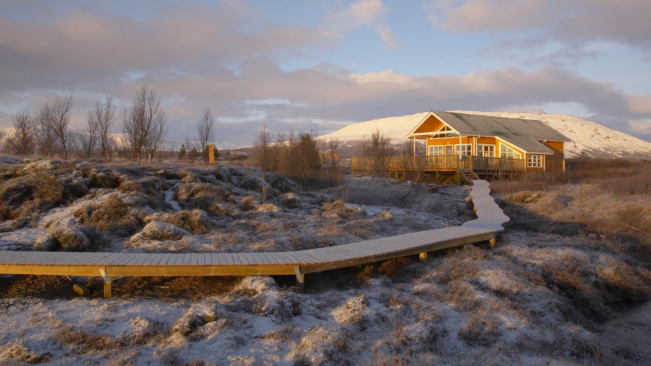 Ferienhaus Birta 1 im Winter