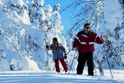 Auf Skiern durch den Schnee Auf Skiern durch den Schnee