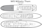 Kabinenplan M/S Wilhelm Tham