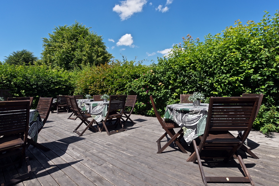 Terrasse des Quality Hotel Växjö