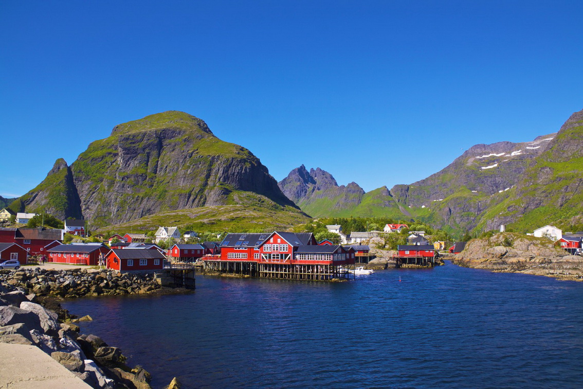 Der Fischerort Å auf den Lofoten