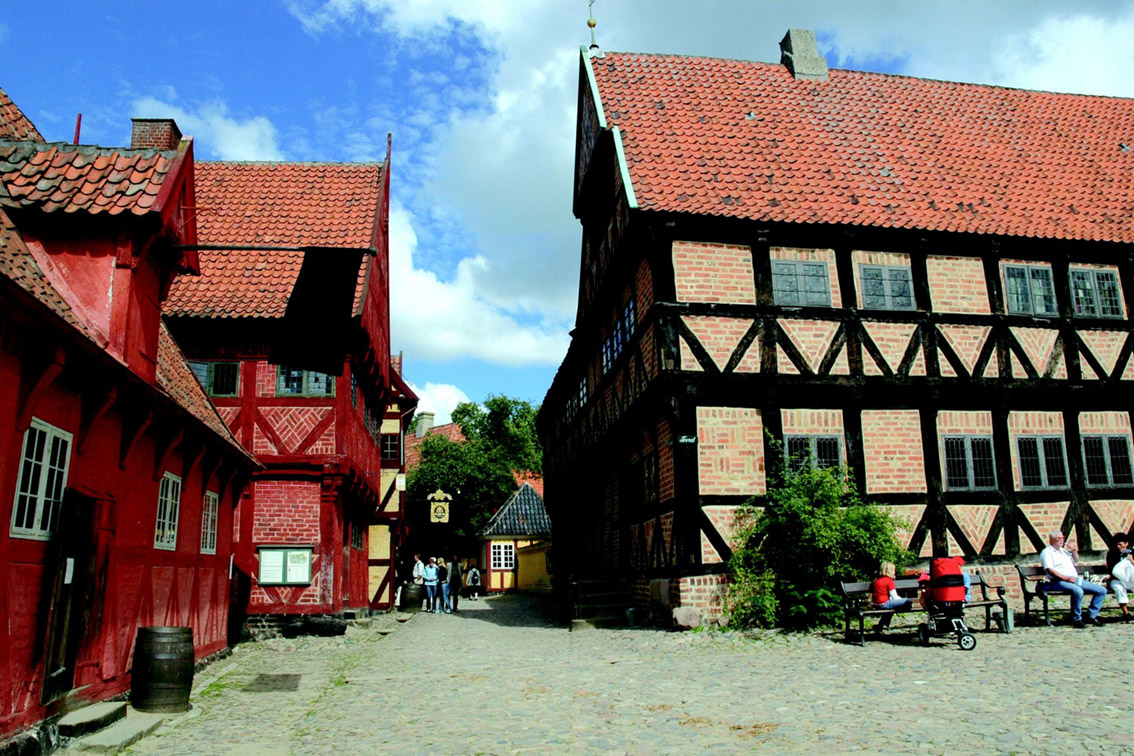Die alte Stadt von Aarhus