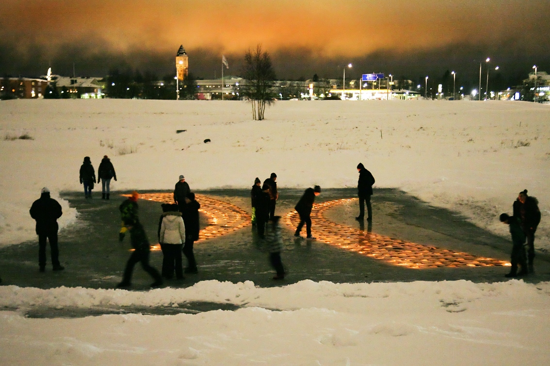 Auf dem Victoriatorget in Haparanda