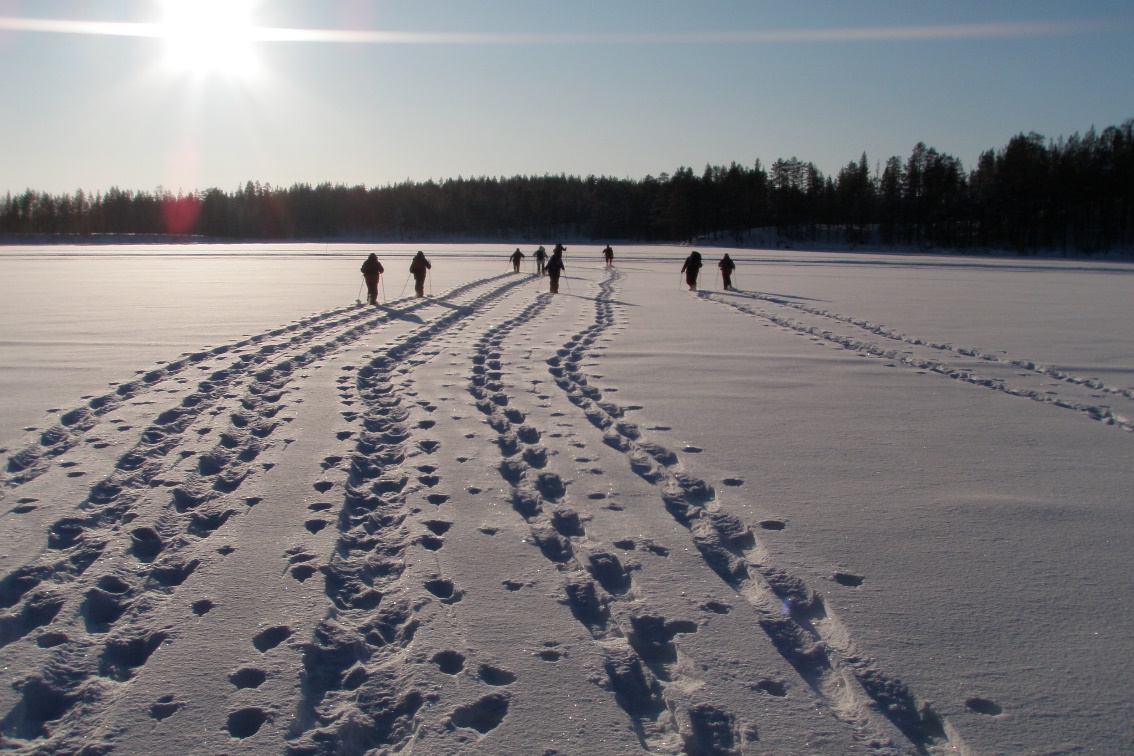 Schneeschuhwanderung in Kalevala