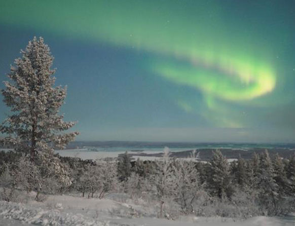 Polarlicht über dem See von Inari © Visit Inari