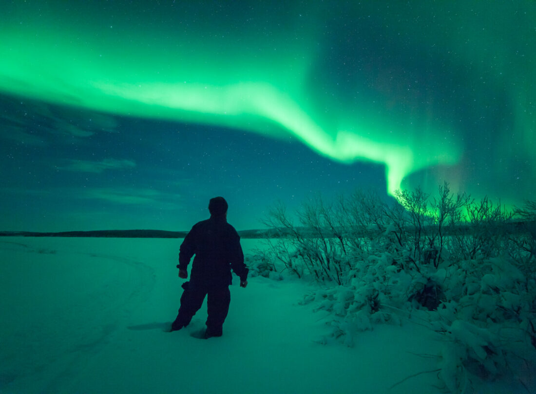 Polarlicht am Inari-See