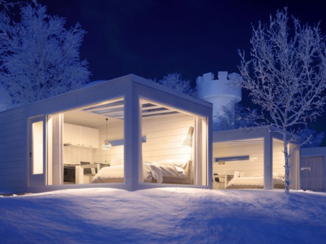 Seaside Glass Villa am Seeufer in kemi © SnowCastle Kemi