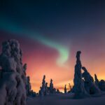 Syöte Nationalpark Northern Lights ©Tiina Törmänen, Visit Finland