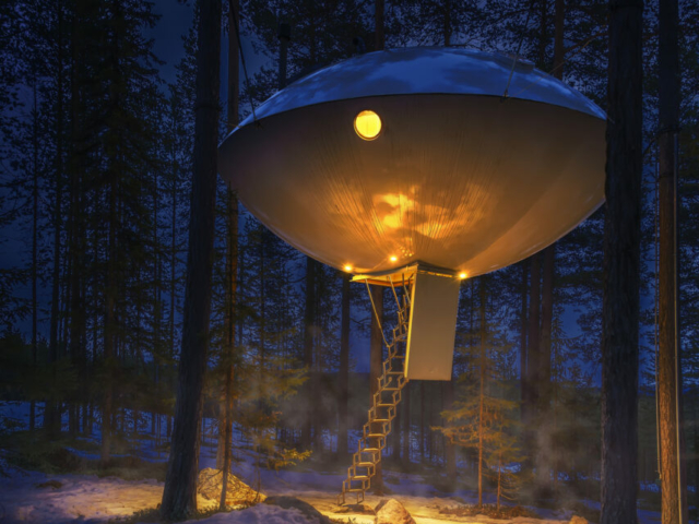 Ufo Treehotel Harads ©Raganar Sigurdsson, Treehotel