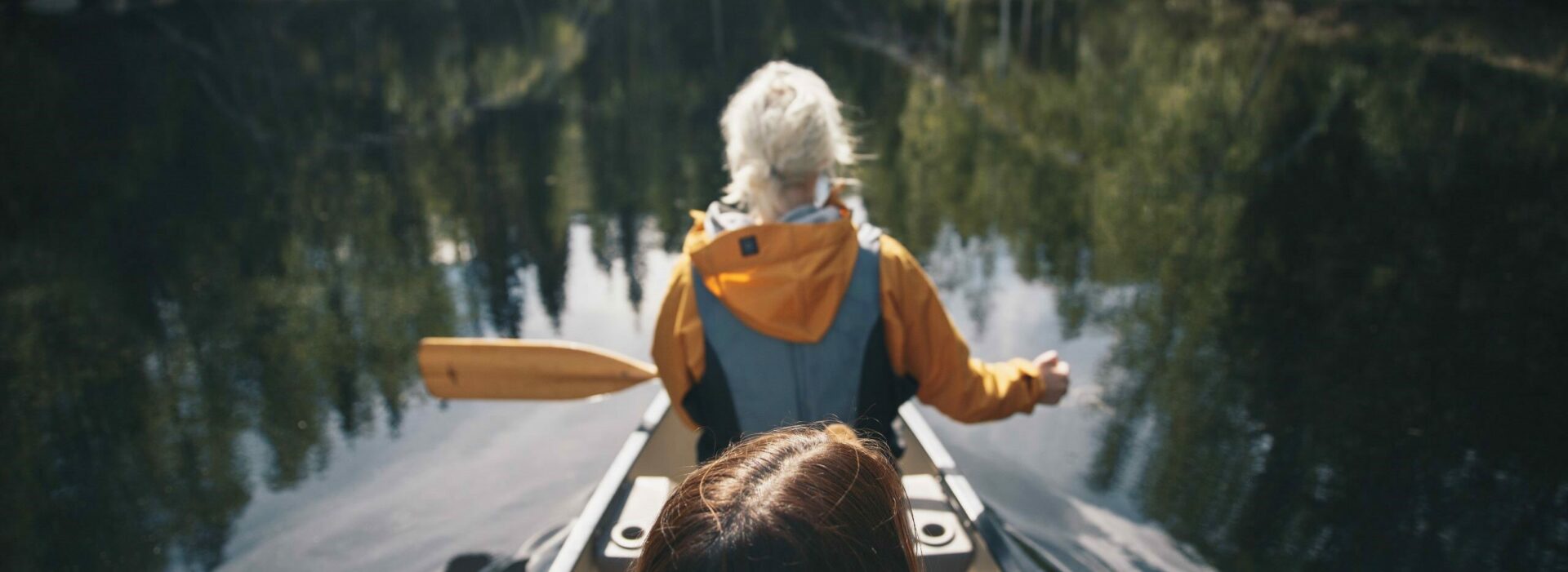 Mit dem Kanu auf dem Umeälv © Granö Beckasin