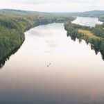 Kanus auf dem Fluss Umeälv © Granö Beckasin