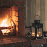 Kamin in der Wildnishütte © Granö Beckasin