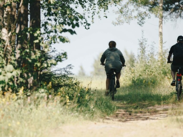 Zurück zur Lodge geht es mit dem Rad © Granö Beckasin