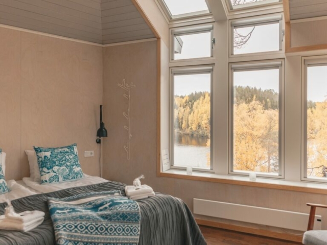 Das Vogelnest Baumhaus der Lodge Granö Beckasin © Granö Beckasin