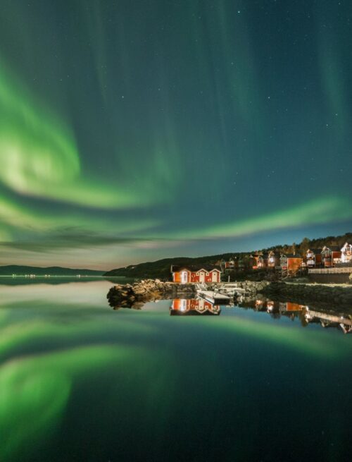 Nordlichtzauber an der Küste