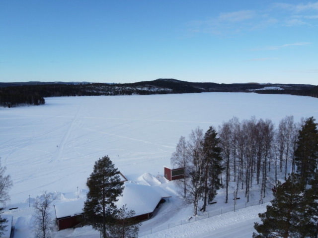 Blick auf den See an der ©Sörbyn Lodge