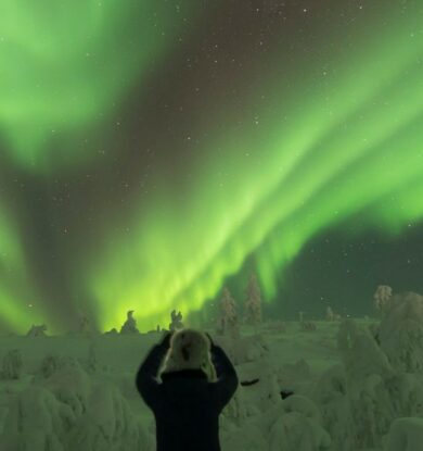 Nordlichter in Finnland