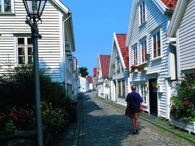 Weiße Häuser in Stavanger © Paul Smit