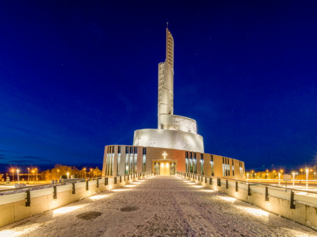 Nordlichtkathedrale in Alta ©Sven-Erik Knoff, Visit Norway