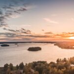 Sonnenuntergang vom Stadtteil Pispala in Tampere © Visit Finland, Laura Vanzo