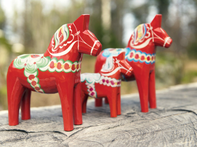 Typisch für Schweden - Dalarna Pferde © Amanda Westerbom/imagebank.sweden.se