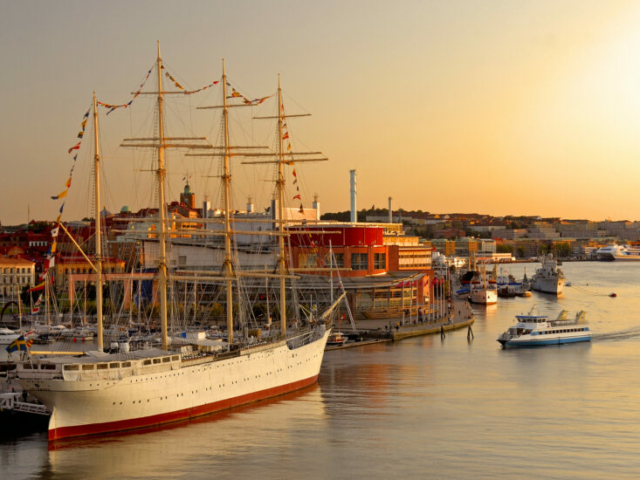 Blick auf den Hafen von Göteborg © Göran Assner/imagebank.sweden.se