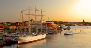 Blick auf den Hafen von Göteborg © Göran Assner/imagebank.sweden.se