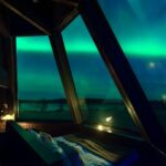 Vom Bett aus die Nordlichter genießen © Destination Lapland Nivunki Village