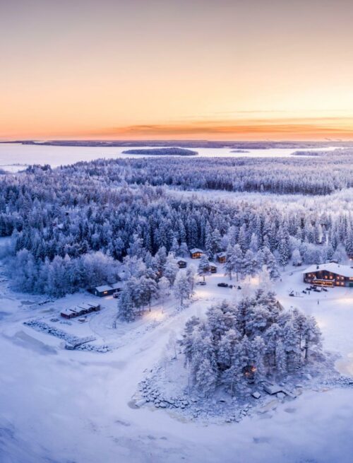 Eis und Schnee am bottnischen Meer