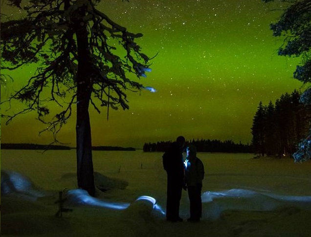 Nordlichter in Kuhmo © Hotel Kalevala