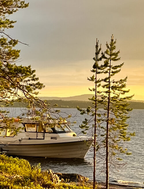 Mitternachtssonne am Inari-See