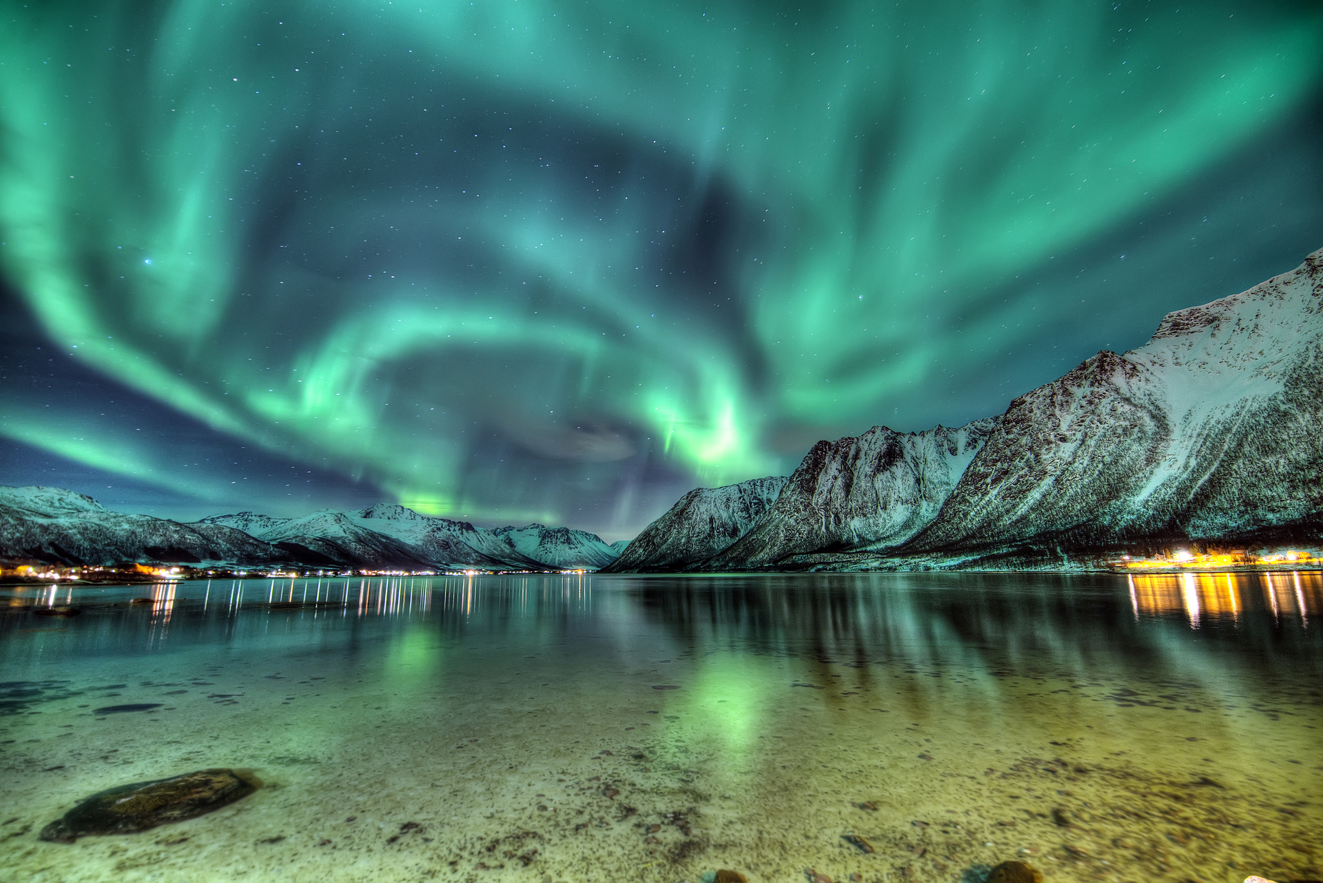 Nordlichter auf den Vesterålen, Hognfjorden © Vesterålen Tours