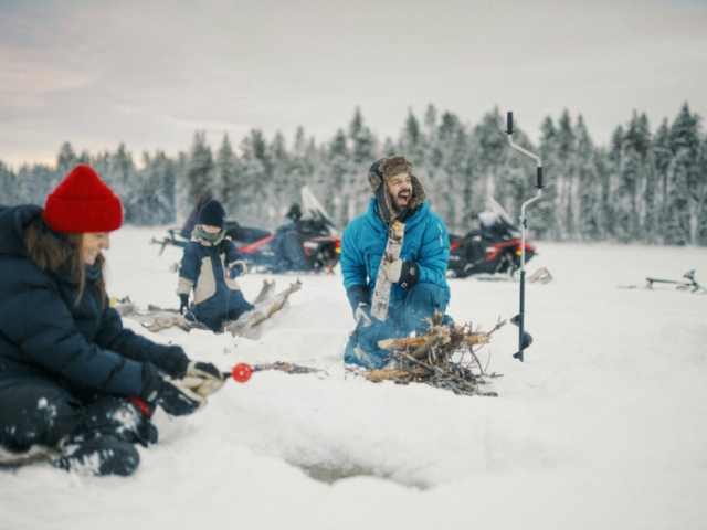 Eisfischen in Schwedisch Lappland © Asaf Kliger, Swedish Lapland