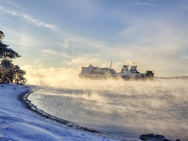 im Winter von Travemünde nach Helsinki © Janne-Petteri Kumpulainen, Finnlines