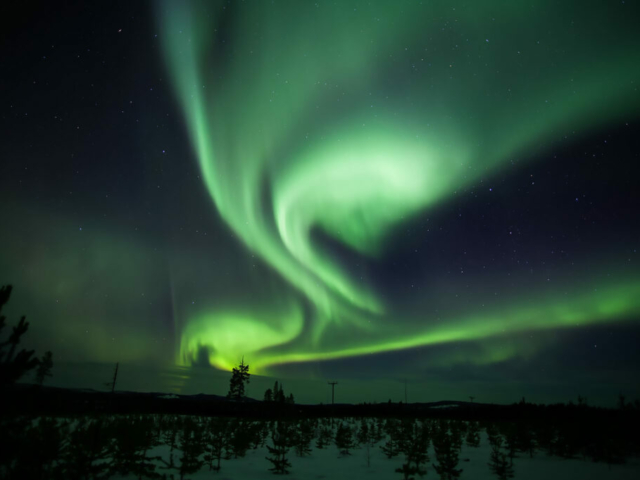 Nordlicht über Schwedisch Lappland © Fredrik Lidstroem Norrsken, Swedish Lapland