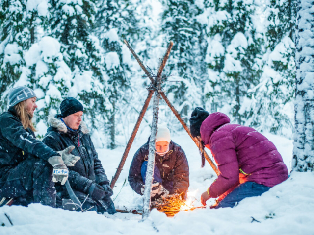 Wanderung dur die verschneite Landschaft Schwedisch Lapplands ©Asaf Kliger, ICEHOTEL www.icehotel.com