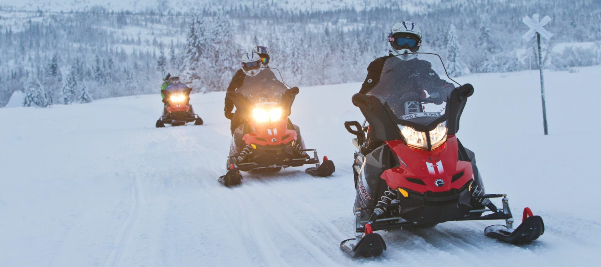 Schneemobilfahrt © Mikko Nikkinen/imagebank.sweden.se
