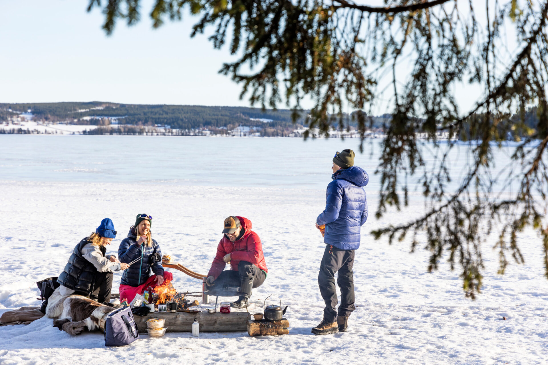 Gruppe im Schnee © Håkan Wike/imagebank.sweden.se